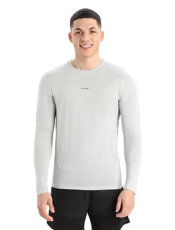 Men's Icebreaker ZoneKnit™ Merino T-Shirt Long Sleeve Ether | CA 1714KORI